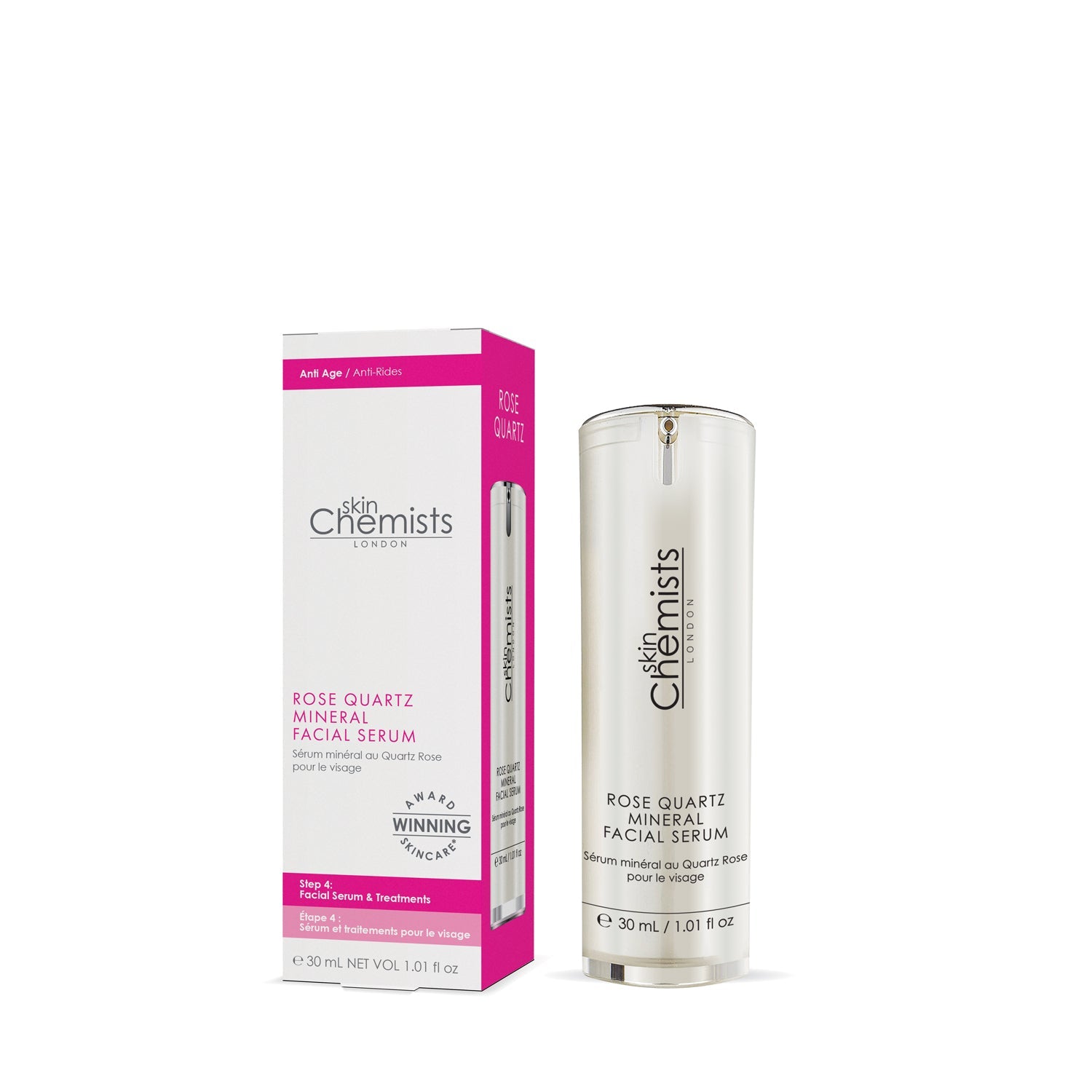 skinChemists Rosenquarz-Mineral-Gesichtsserum 30ml Image