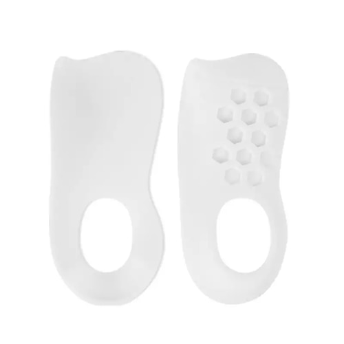 1 Paar U-förmige korrigierende Einlegesohle aus weichem Silikon, Plantarfaszien-Bogenstütze, geeignet für die Korrektur von Plattfüßen Image