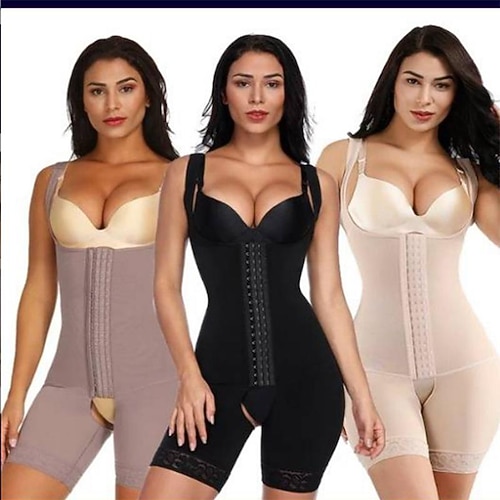 shapewear bauchkontrolle fajas colombianas hohe kompression body shaper für frauen butt lifter oberschenkel schlanker Image