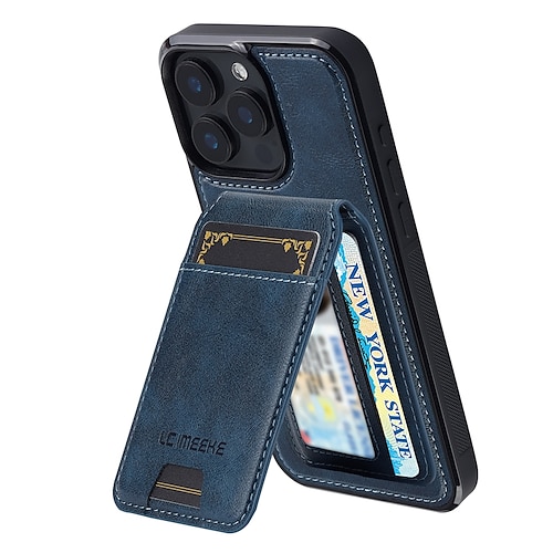 Handy Hülle Handyhüllen Für iPhone 17 Pro Max 17 Air 16 15 14 Pro Max Plus 13 12 11 Pro Max Mini Rückseite Mit Ständer Magnetisch Kartenfach Retro TPU PC Image