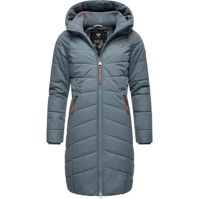 Steppmantel RAGWEAR "Dizzie Coat", Damen, Gr. XS (34), grau, Außenmaterial: 100% Polyester, Innenfutter: 100% Polyester, Wattierung: 100% Polyester, modisch, normal ca. Mitte Oberschenkel, hoch geschlossener Ausschnitt, Langarm Ärmel ohne... Image