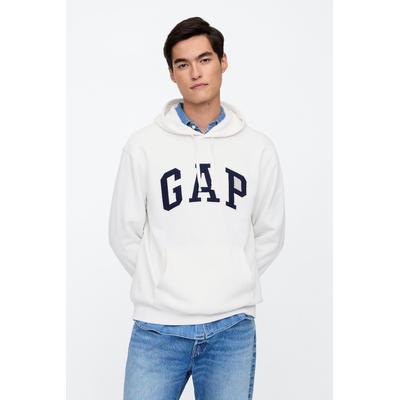 Gap Mens White Logo Hoodie - White