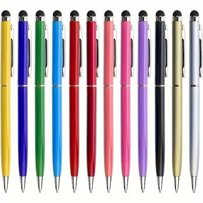 TEMU 2-in-1 Capacitive Stylus & Ballpoint Pen For Smartphones And Tablets - Universal Touchscreen Compatible