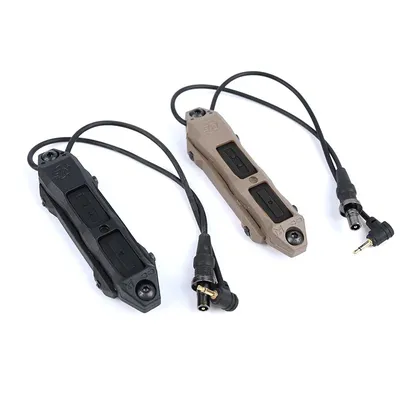 WADSN Tactical Pressure Remote Switch Dual Function Tail Button crane plug For PEQ15 DBAL-A2 Laser AR15 Airsoft M600 flashLight