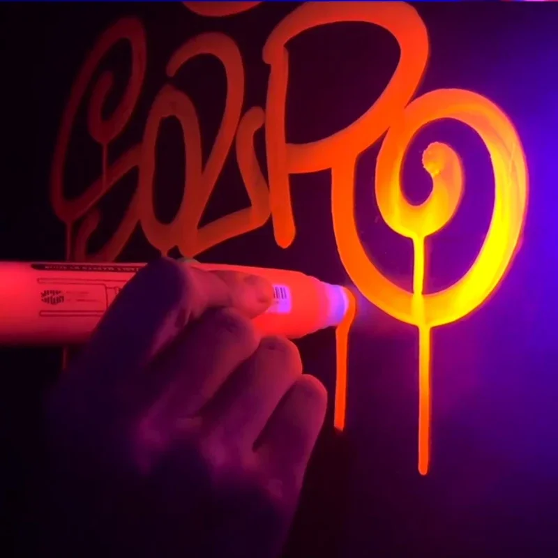 5-farbiger 8/10/18 mm fluoreszierender Graffiti-Flow-Stift für Metall, Kunststoff, Papier, Stoff, Markierung, kann Tinte hinzufügen, Acryl-Pigment-Marker Image
