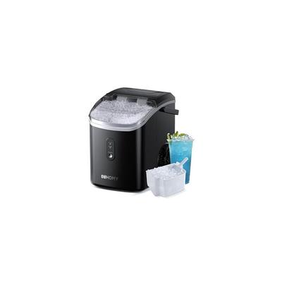 Euhomy - Eiswürfelmaschine, 15kg/24h, Herstellung in 6 Minuten, Crushed Ice Maker, Nuggets Ice,