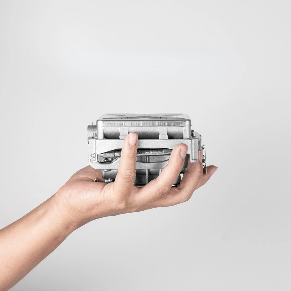 BRS Tragbarer, zusammenklappbarer Holzofen für den Außenbereich, Brennholzofen, Holzkohlekocher, Grill, elektronisches Gebläse, Herd BRS-116 Image