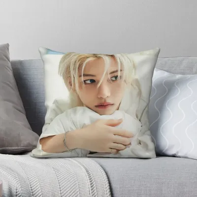 Lee Felix Quadratischer Kissenbezug, Polyester, Leinen, Samt, kreativer Reißverschluss, Dekokissenbezug, Heimkissenbezug Image