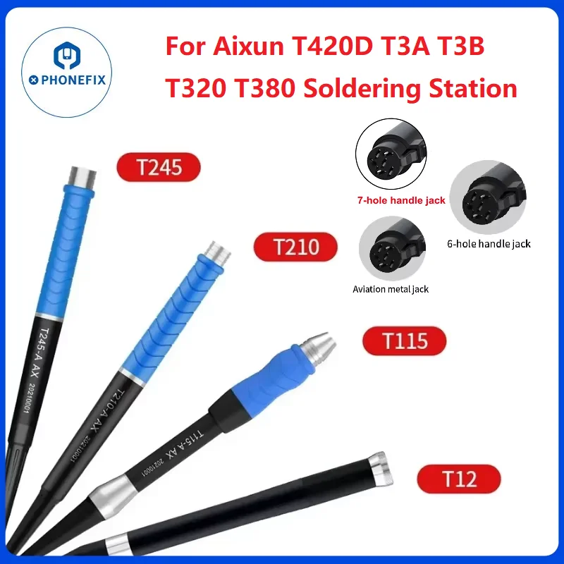 JCID AIXUN T245 T210 T115 T12 Maniglia di Saldatura Per Aixun T420D T3A T3B T320 T380 Stazione di Saldatura Accessori Parti di Ricambio