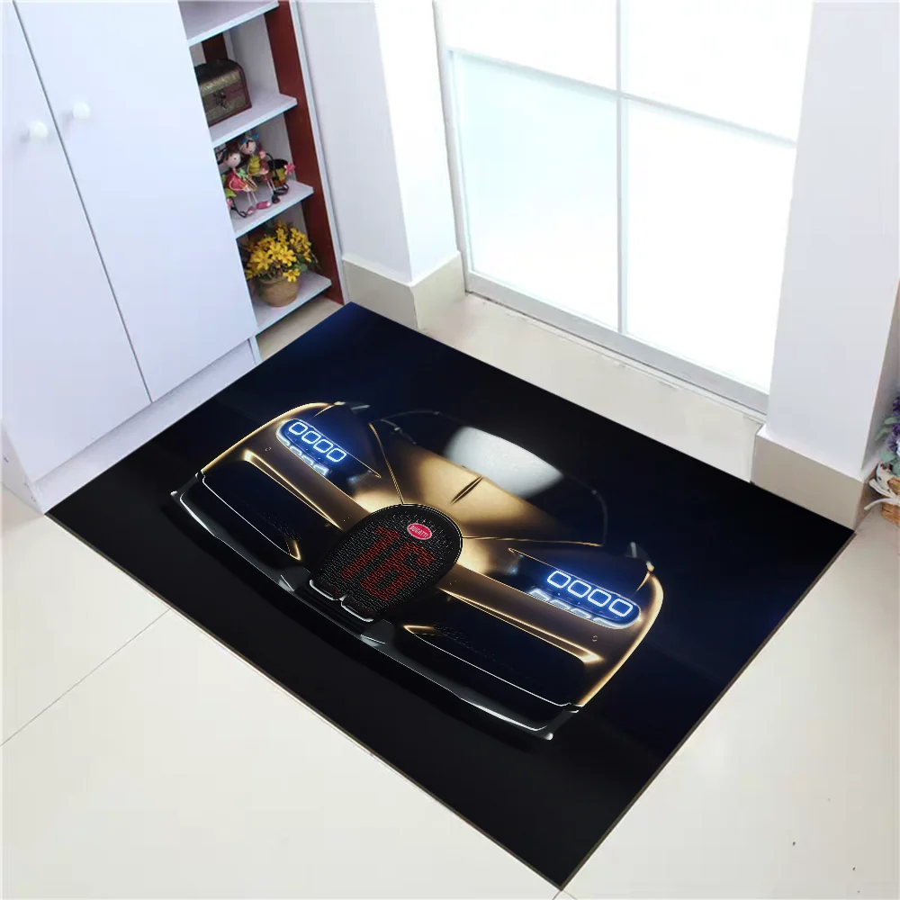 Bathroom Floor Mats Bugatti Children Room Mat Home Decorations Entrance Door Mat Cute Room Decor Washable Non-slip Kitchen Rug