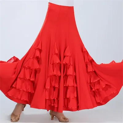 Flamenco-Kleid, spanischer Tanz, Zigeunerrock, Frau, Walzer, Ballsaal, klassischer Wettbewerb, Image