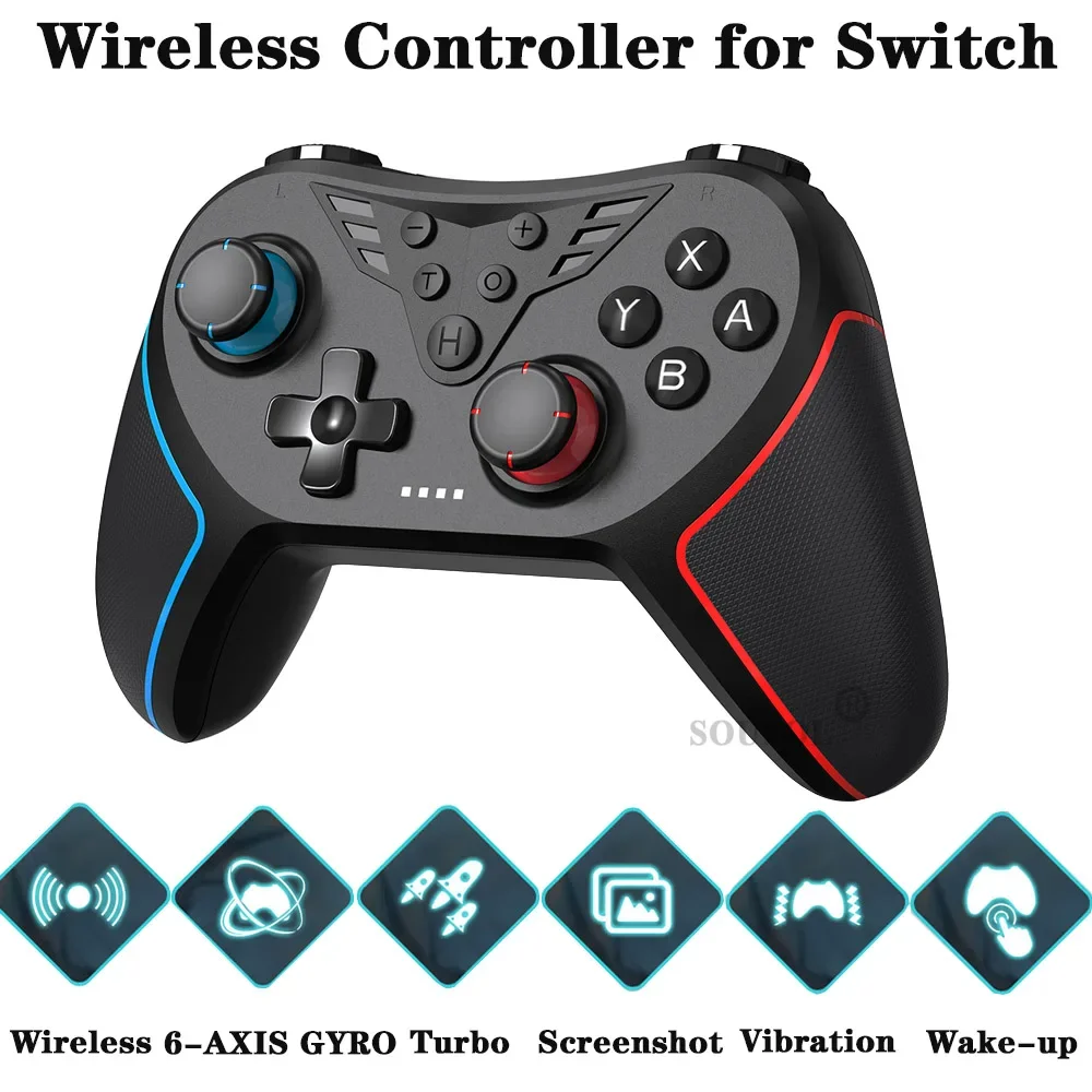 T43 Hall-Linear-Joystick-Wireless-Controller für ns Switch Pro oled Gamepad PC Makro programmierung Vibration Wake-up 6-Achsen-Kreisel Image