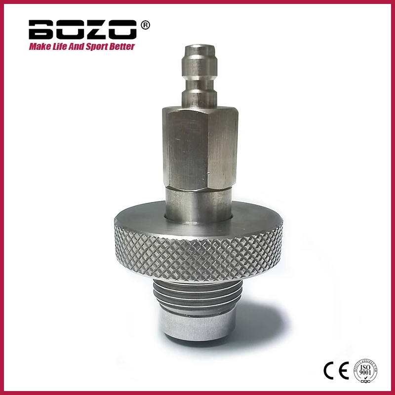 HPA G5/8 DIN-Füllstation Nachfüllventiladapter mit 8 mm Schnellkupplungsstecker aus Edelstahl Image