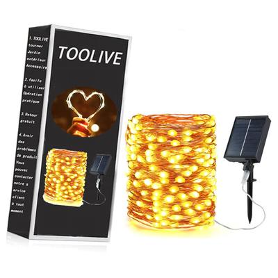 Solar-Lichterkette für den Außenbereich, BrizLabs, 20 m, 200 LEDs, Girlande für den Außenbereich, Image