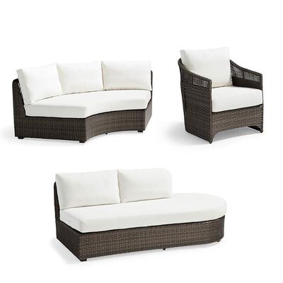 Palma Tailored Furniture Cover - Modular Sofa, Gray - Frontgate