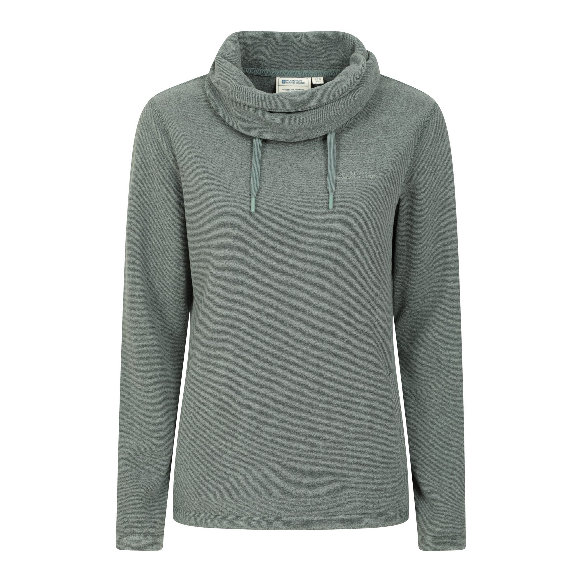 Mountain Warehouse Damen/Herren Hebridean Cowl Neck Fleece Top (dunkles Khaki) Image