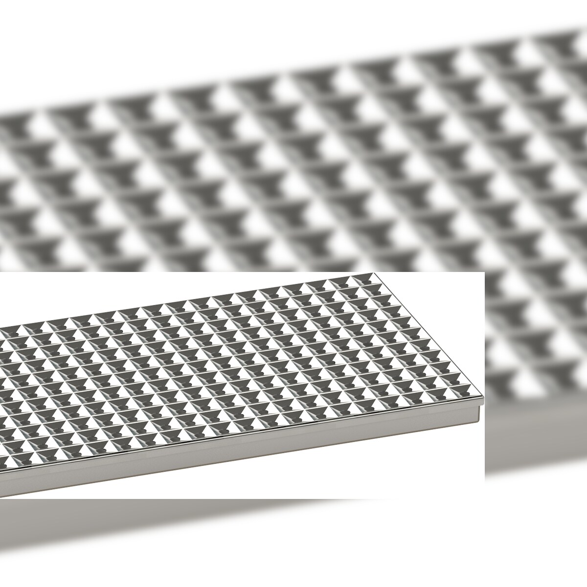HAGOLA Aufsatz-Schänke mit Prismen-Lochplatte, 490 x 33 x 280 (BxHxT) Image