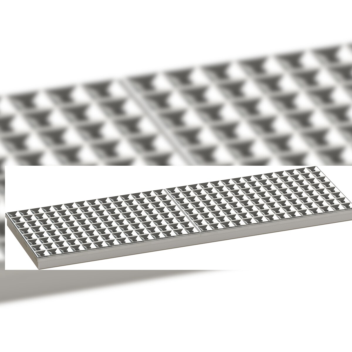 HAGOLA Aufsatz-Schänke mit Prismen-Lochplatte, 700 x 33 x 210 (BxHxT) Image