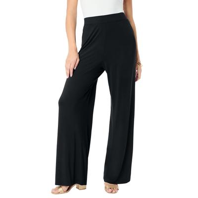 Plus Size Women's Ultra Drape Pull-On Pant by Roaman's in Black (Size L)