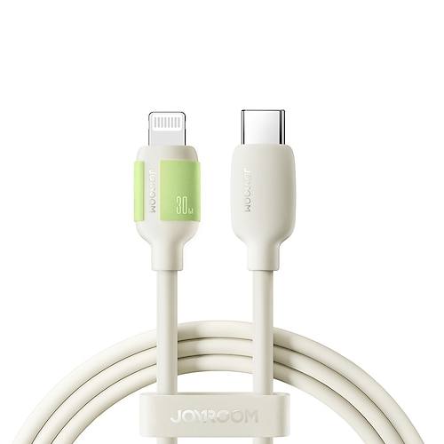 1 confezione Joyroom Cavo di ricarica multiplo 60W 3,3 piedi 6,6 piedi Da USB C a USB C / Lightning Da USB A a USB C / Lightning 3 A Ricarica veloce Gel di silice liquido Per Macbook iPad Samsung