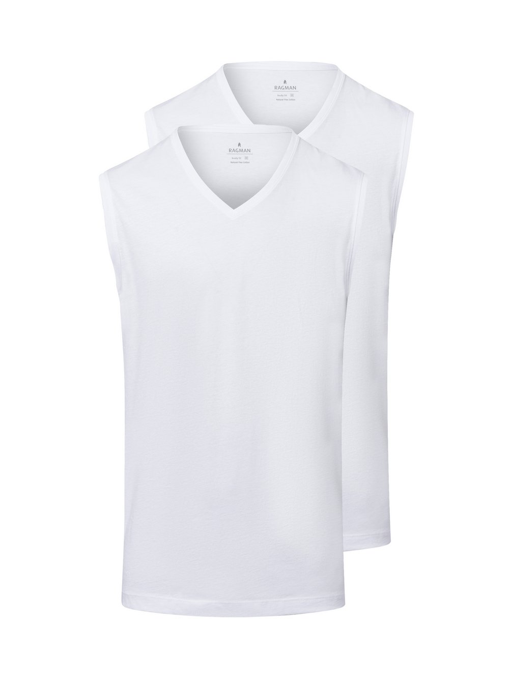 Ragman Tank Top im 2er-Pack Herren weiß, L Image