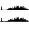 New York City Skyline Wall Stickers America USA Places Wall Art Decal Transfers Custom Made Color