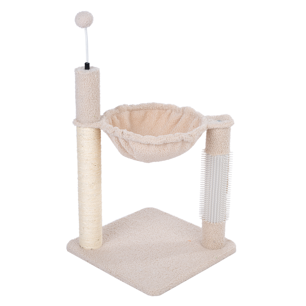 Arbre à chat TIAKI Shearly avec hamac - beige