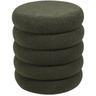 Pouf en tissu bouclette vert sapin ecambi