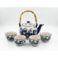 Keramik chinesisches Kung Fu Tee-Set, Teetassen, Teekanne, Drache, Kaninchen, Koi Fisch