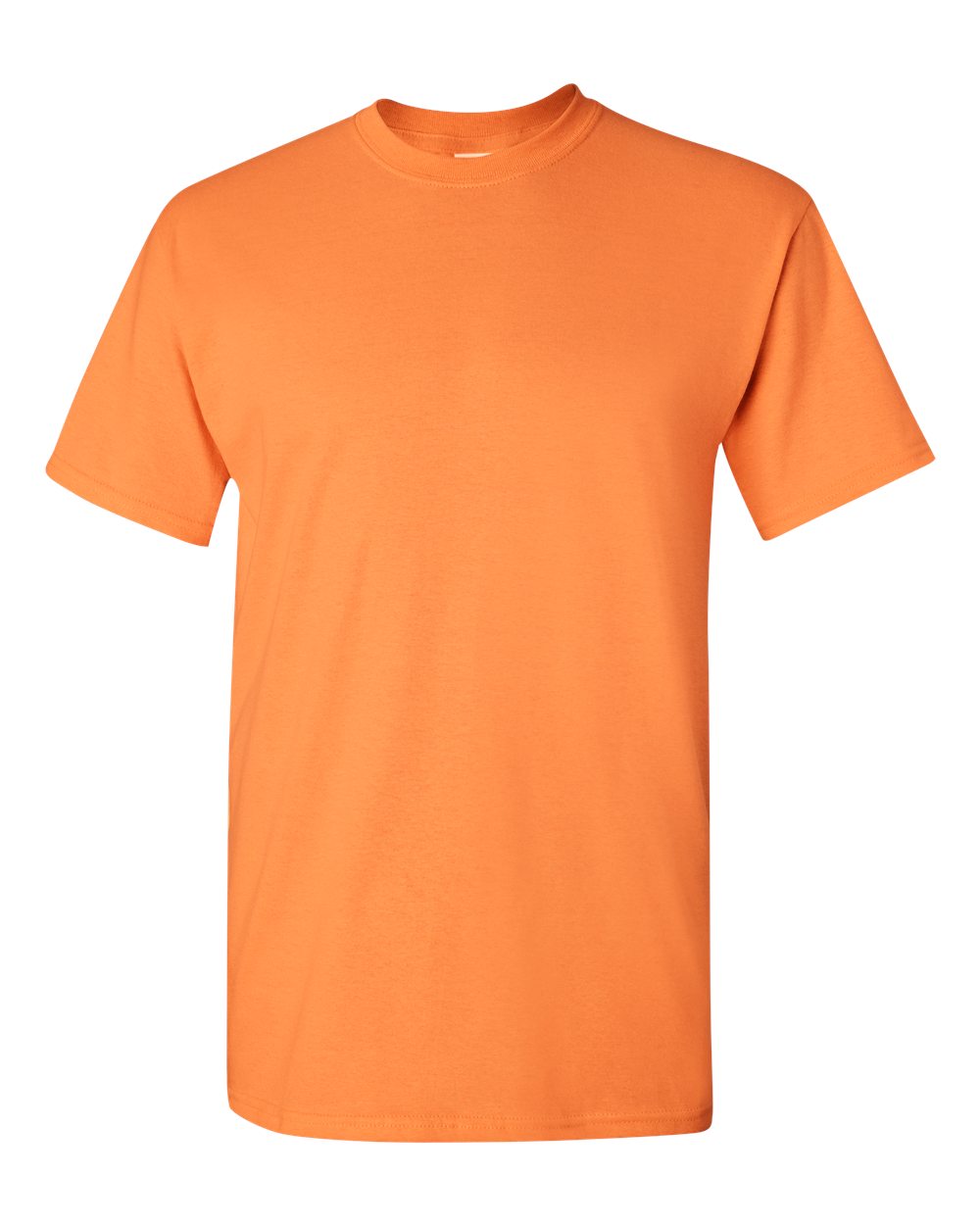 Gildan G500 Adult Heavy Cotton T-Shirt in Tangerine size Large 5000, G5000