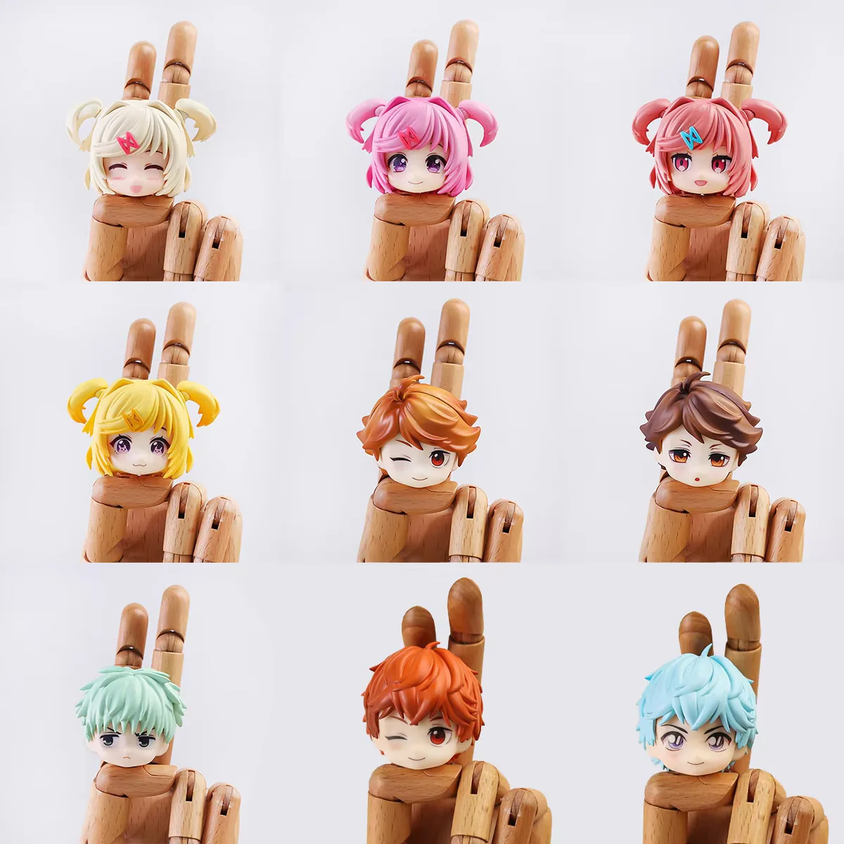 Ob11 Puppe Kunststoff Haar Ersatz Puppe Haar Kopf Form Zubehör Für Obitsu11 Gsc Körper 1/12 Bjd Kopf Shell Puppe Körper junge Mädchen