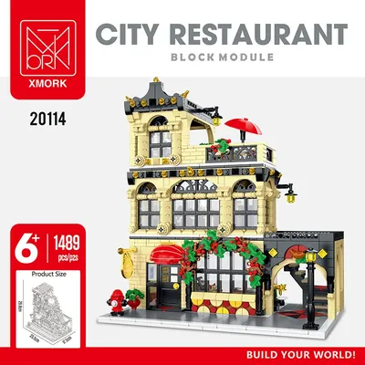 MORK 20113-20115 Urban Street View Serie MOC Modulare Architektur Bausteine Ziegel Kind Bildung Spielzeug Jungen Geschenke Image