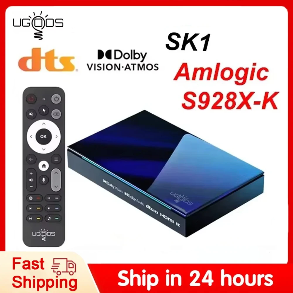 Ugoos Sk1 Android 11.0 Smart TV Box Amlogic s928x k Set Top 8GB 128GB Wifi6 BT5.2 TV Box 1000M Dolby Widevine L1 DTS Unterstützung Image