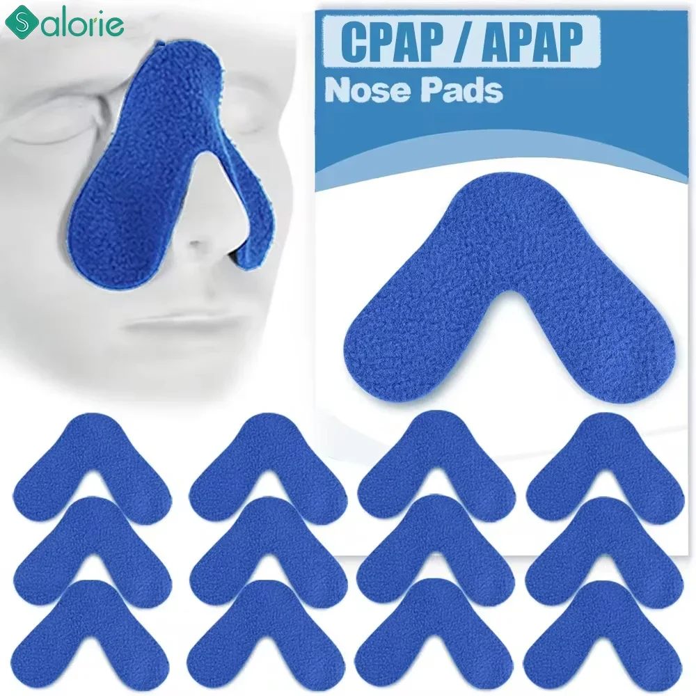 2/5/10/15/20 Stück Nasenpads Komfort CPAP APAP BiPAP Nasenpads zur Vermeidung von Lecks Red Mark Pressure on Nose Bridge kann getrimmt werden Image