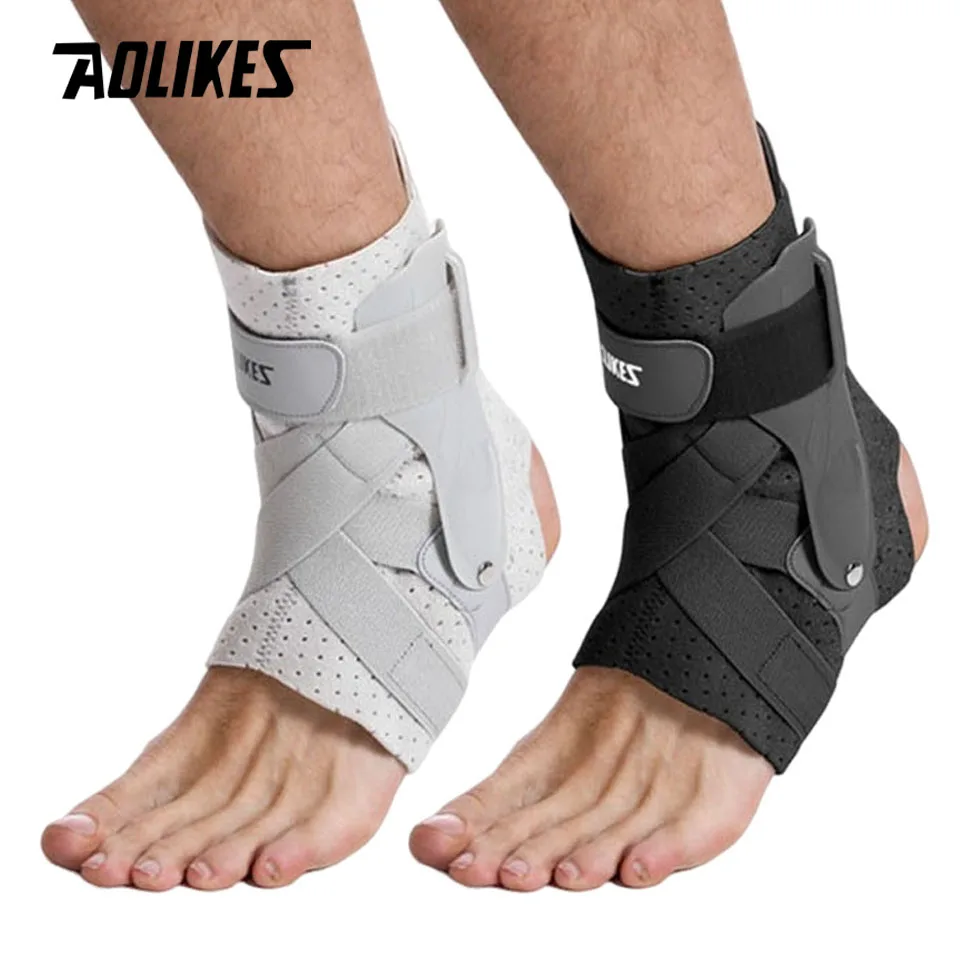 AOLIKES 1 Stück Sport-Knöchelbandage, Kompressionsmanschette für Knöchelverstauchungen, Knöchelstütze, Plantarfasziitis-Socken für Basketball Image