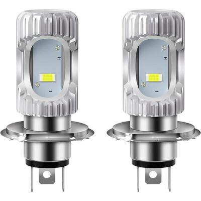 Aougo - 2 Stück HS1 Birne H4 Motorradscheinwerfer csp 1860 smd PX43t 35/35 w