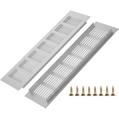 Paryou - 2 Stück Lüftungsgitter Aluminium, Belüftungsgitter, Ventilation Grille Rechteckig, für Image