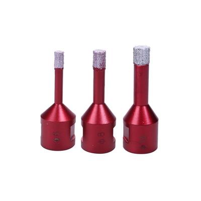 Aougo - 3 Stück Diamantbohrer 6 mm/8 mm/10 mm vakuumgelötete Bohrkronen mit M14-Gewinde zum Image