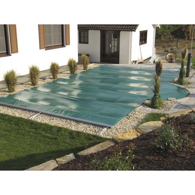 Pool-Abdeckplane KWAD "mit Aluminium-Querstreben verstärkt für Pools der Größe 8,0 x 4,0 m", blau, B:400cm L:800cm, Polyvinylchlorid (PVC), Planen, in verschiedenen Farben Image