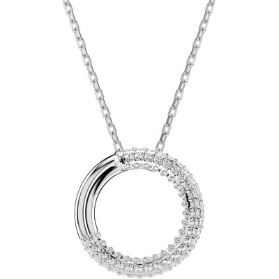 Kette mit Anhänger SWAROVSKI "Schmuck Geschenk Halskette Dextera, 5692737", silber (metallfarben, kristallweiß), Halsket