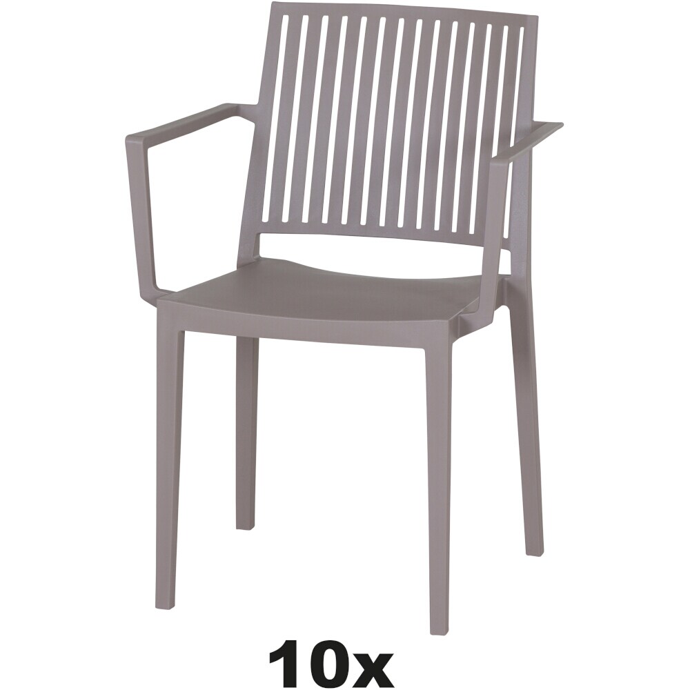 Siena Garden Lane Stapelsessel objektgeeignet 10x taupe Image