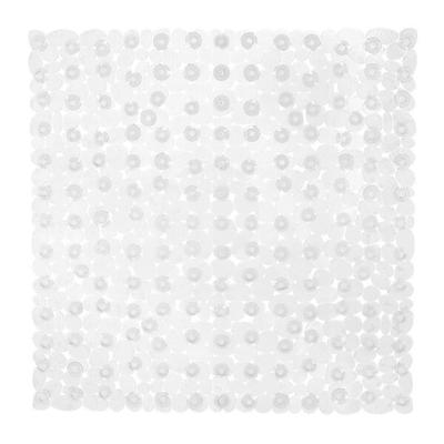 relaxdays Duschmatte »Steinoptik« - 53 x 53 cm transparent, 53 cm