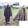 Vintage anni '80 Krizia Maglia lungo marrone Fuzzy Mohair Cappotto Giacca - Mohair italiano 42 Soprabito Cape Car Coat Glam