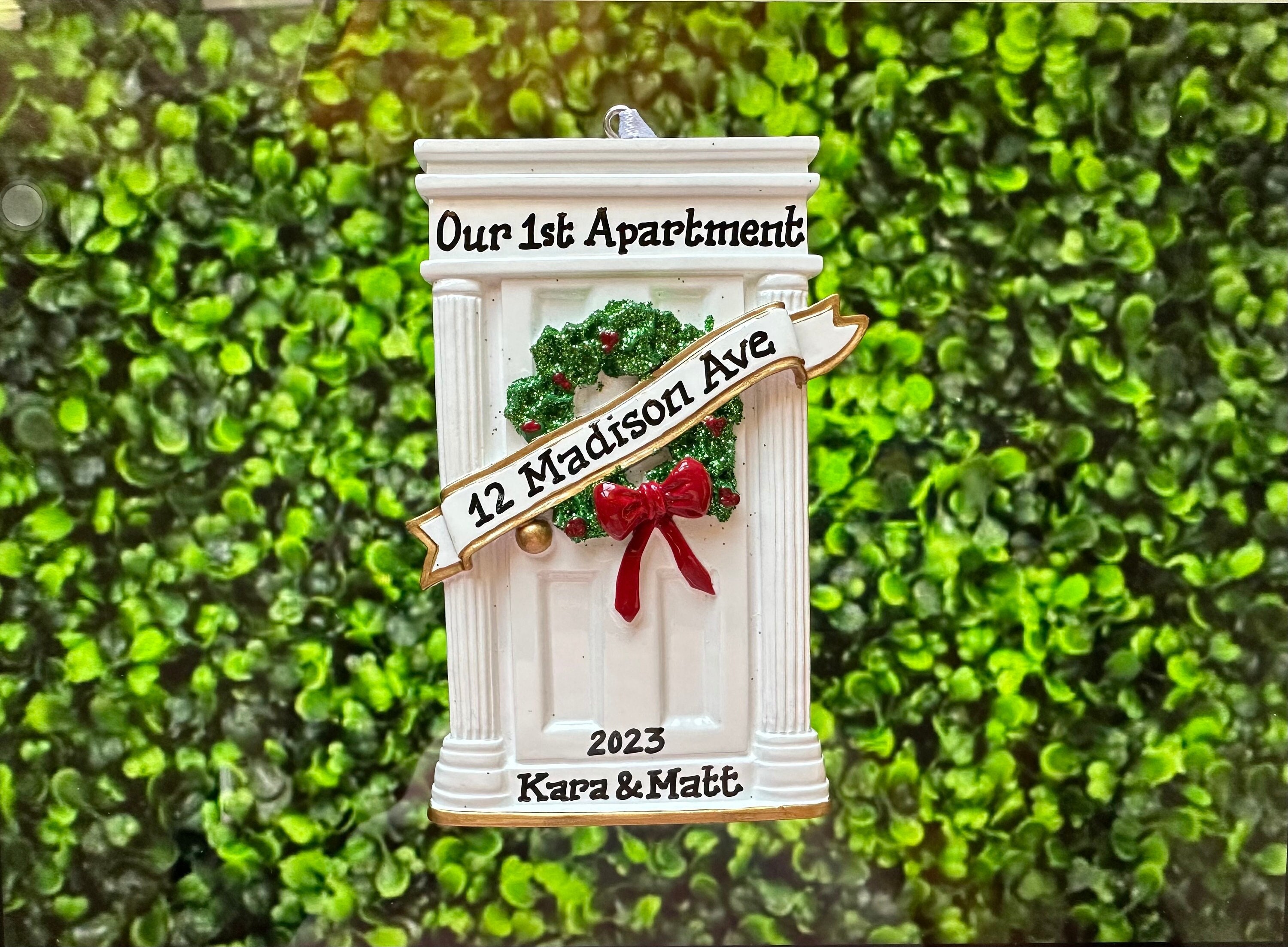 Il nostro primo appartamento La nostra nuova casa Il mio primo appartamento - Decorazione personalizzata con porta bianca - Nuova casa - Regalo di ina