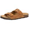 Pantolette LICO "Pantolette Alvaro", Gr. 46, braun, Leder, Schuhe