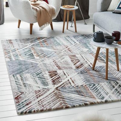 Teppich ESPRIT "Cuba , ESP-40104", braun (braun, grün), B:80cm H:13mm L:150cm, Polypropylen (PP), Teppiche, dichter Kurzflor, geometrisch, Wohnzimmer Image