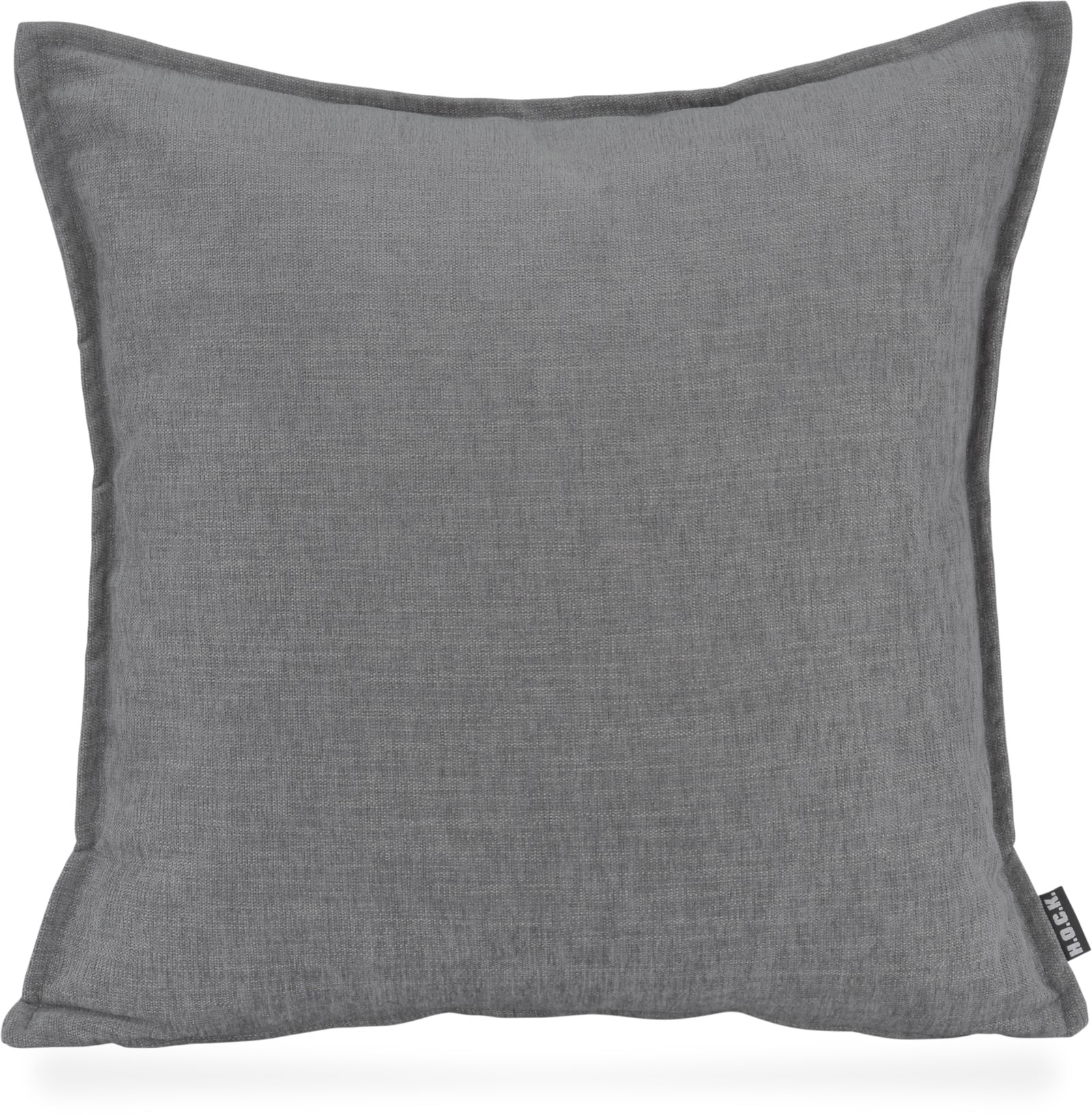 Dekokissen H.O.C.K. "Lucky", grau (grau, hellgrau, unifarben), B:45cm H:10cm L:45cm, Polyester, Dekokissen_Sitzkissen_Kissenhüllen, Sofakissen inkl. Füllung, 70x40cm, einfarbig, creme ecru, Dekokissen