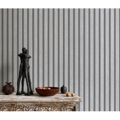 Vliestapete ERISMANN "Vliestapete ACCOUSTIC", grau (hellgrau), B:0,53m H:0,85m L:10,05m, Vlies, Tapeten Image