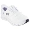 Slip-On Sneaker SKECHERS "GLIDE-STEP PRO", Herren, Gr. 42, weiß, Textil, unifarben, sportlich, Schuhe, Laufschuh, Trainingsschuh mit flexibler Traktionslaufsohle