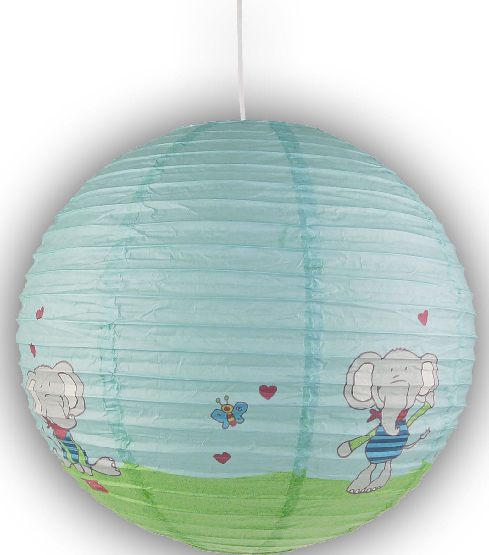 NIERMANN Hängeleuchte "Lolo Lombardo", blau, 1, Ø 40cm H: 40cm, 1 Stk., Leuchten, Papier-Pendelleuchte Lolo Lombardo, Kinderlampe Image